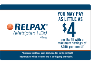 Relpax Savings card Relpax Savings card