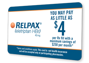 Relpax Savings card